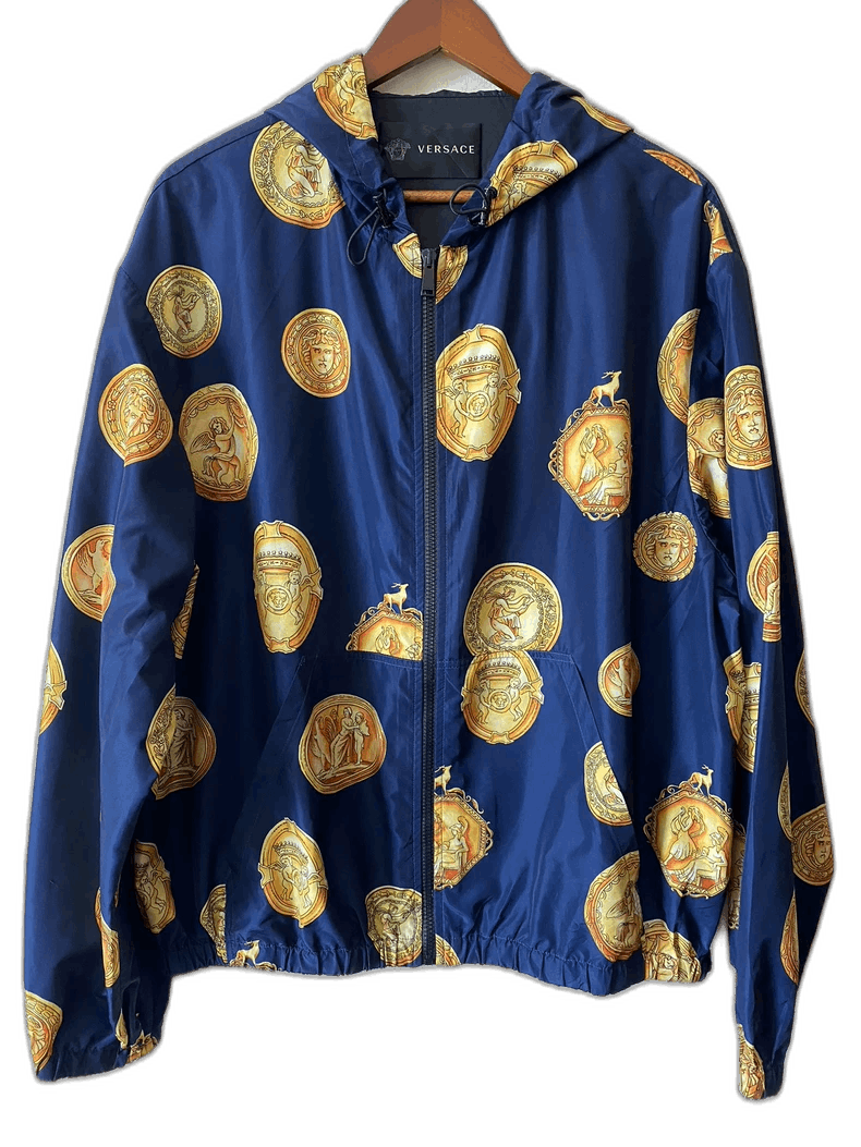 Versace Versace Hooded Jacket with Gold Medallions Size US XXL / EU 58 / 5 - 1 Thumbnail