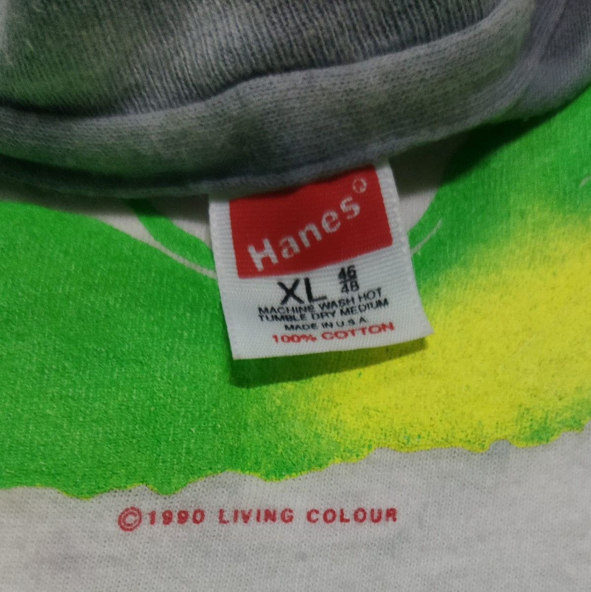 Band Tees × Vintage Vintage Rare 1990 Living Colour Tie Dye Tee Size US XL / EU 56 / 4 - 3 Thumbnail