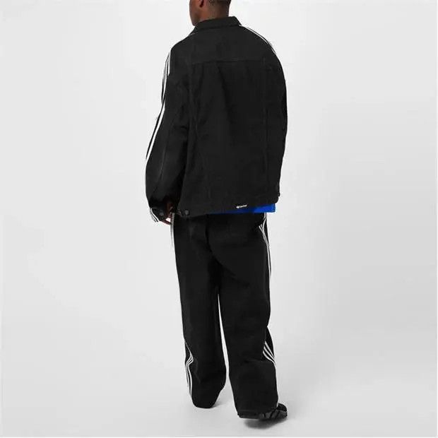 Adidas × Balenciaga o1s1rm0424 Denim Jacket in Black/White Size US XL / EU 56 / 4 - 4 Thumbnail