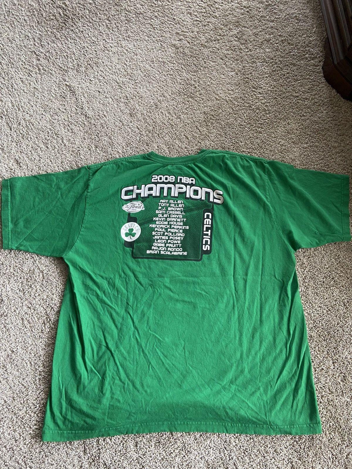 Adidas × NBA × Vintage 2008 Adidas Celtics Tee Size US XXL / EU 58 / 5 - 2 Thumbnail