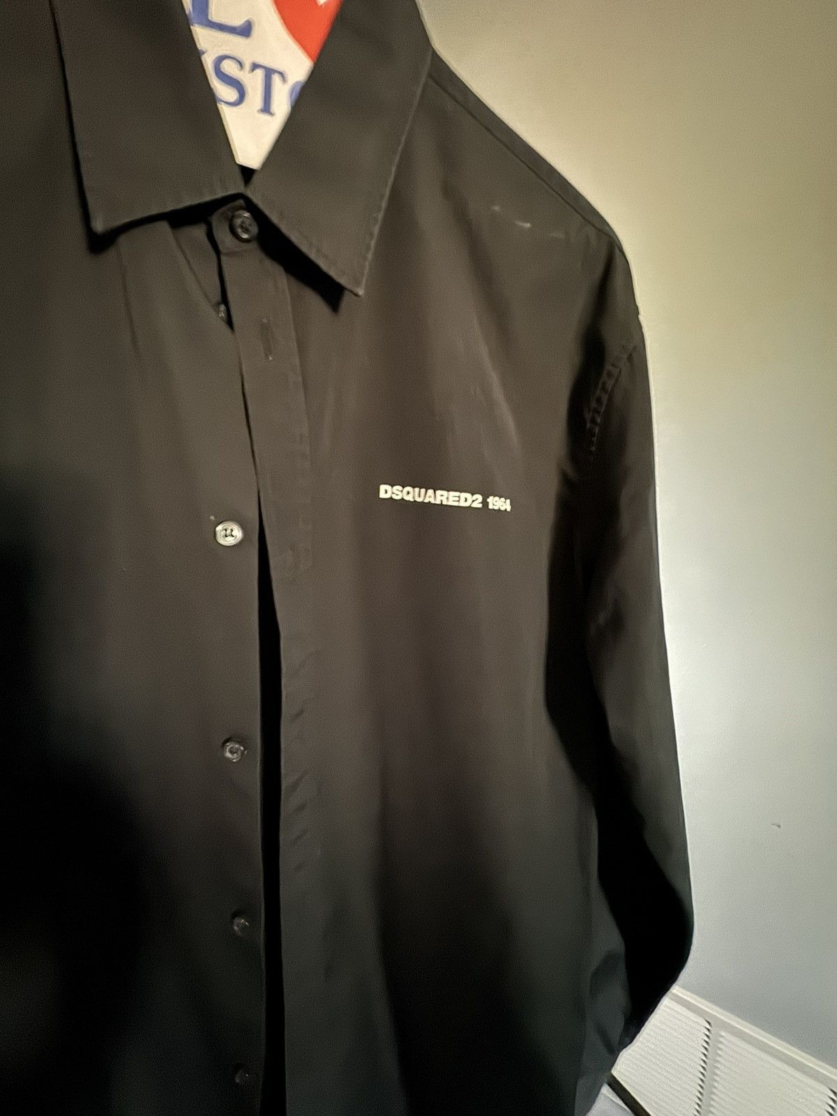 Dsquared2 DSquared2 Logo Black Button Up Shirt Size US S / EU 44-46 / 1 - 3 Thumbnail