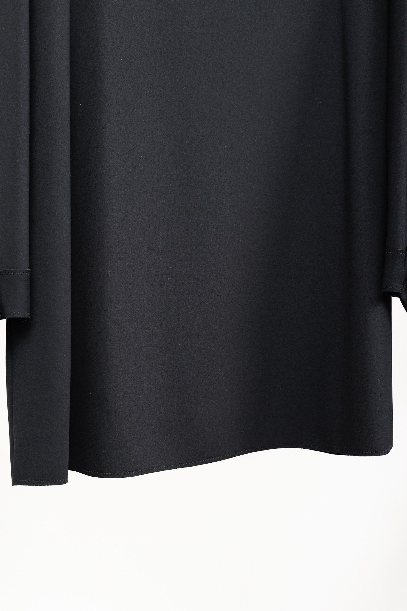 Marie Saint Pierre Marie Saint Pierre Black Banded Collar Polyamide Swing Dress Size XL / US 12-14 / IT 48-50 - 8 Thumbnail