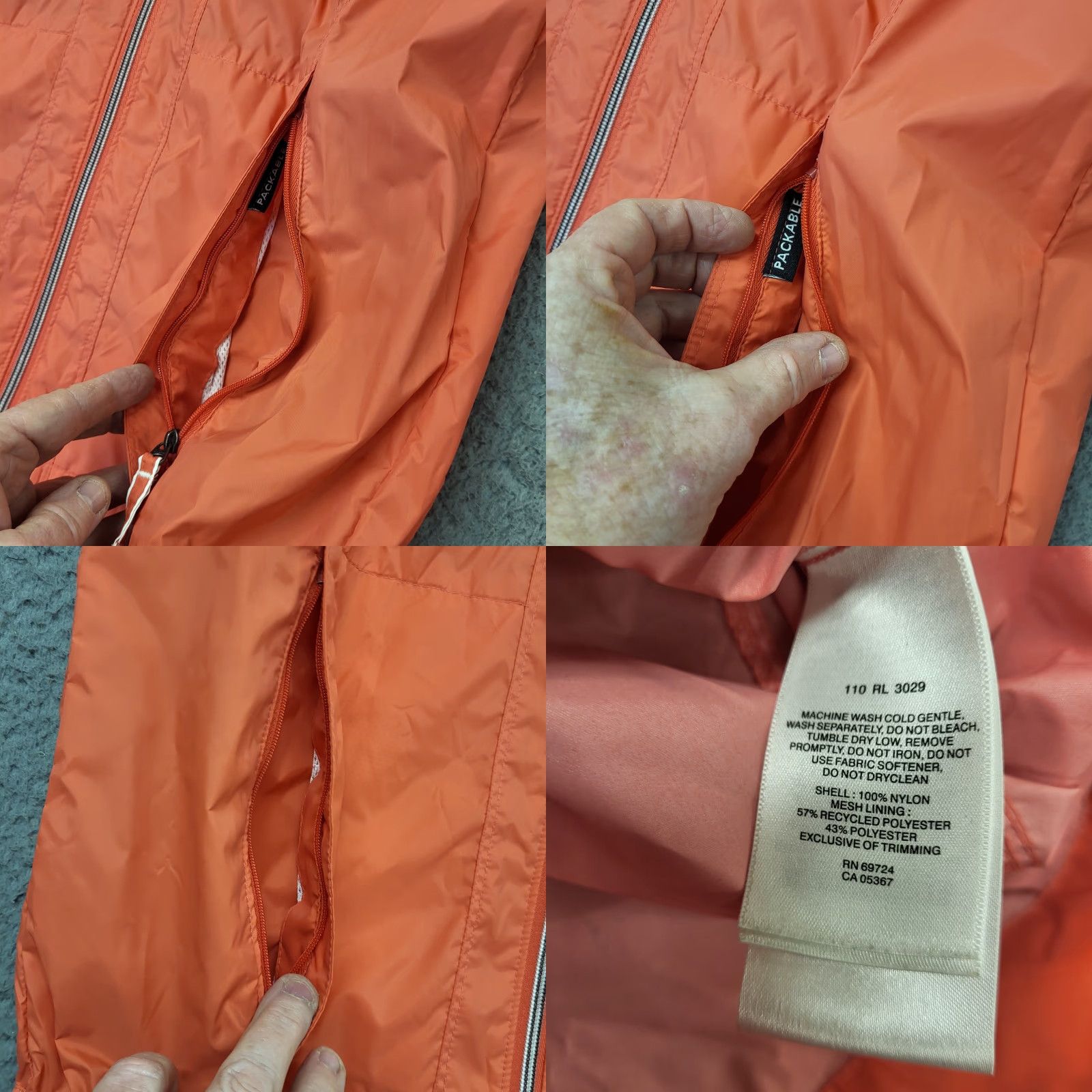Rains Columbia Jacket Women's Small Coral Hooded Rain Suit Outdoor Hiking School Windbreaker Size S / US 4 / IT 40 - 9 Thumbnail