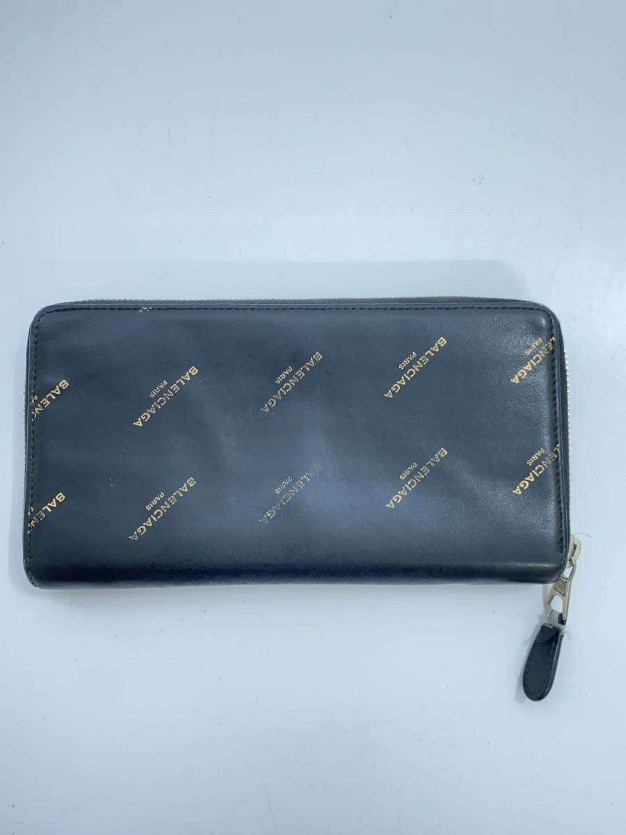 Balenciaga Balenciaga Leather Long Wallet Black Size ONE SIZE - 2 Thumbnail
