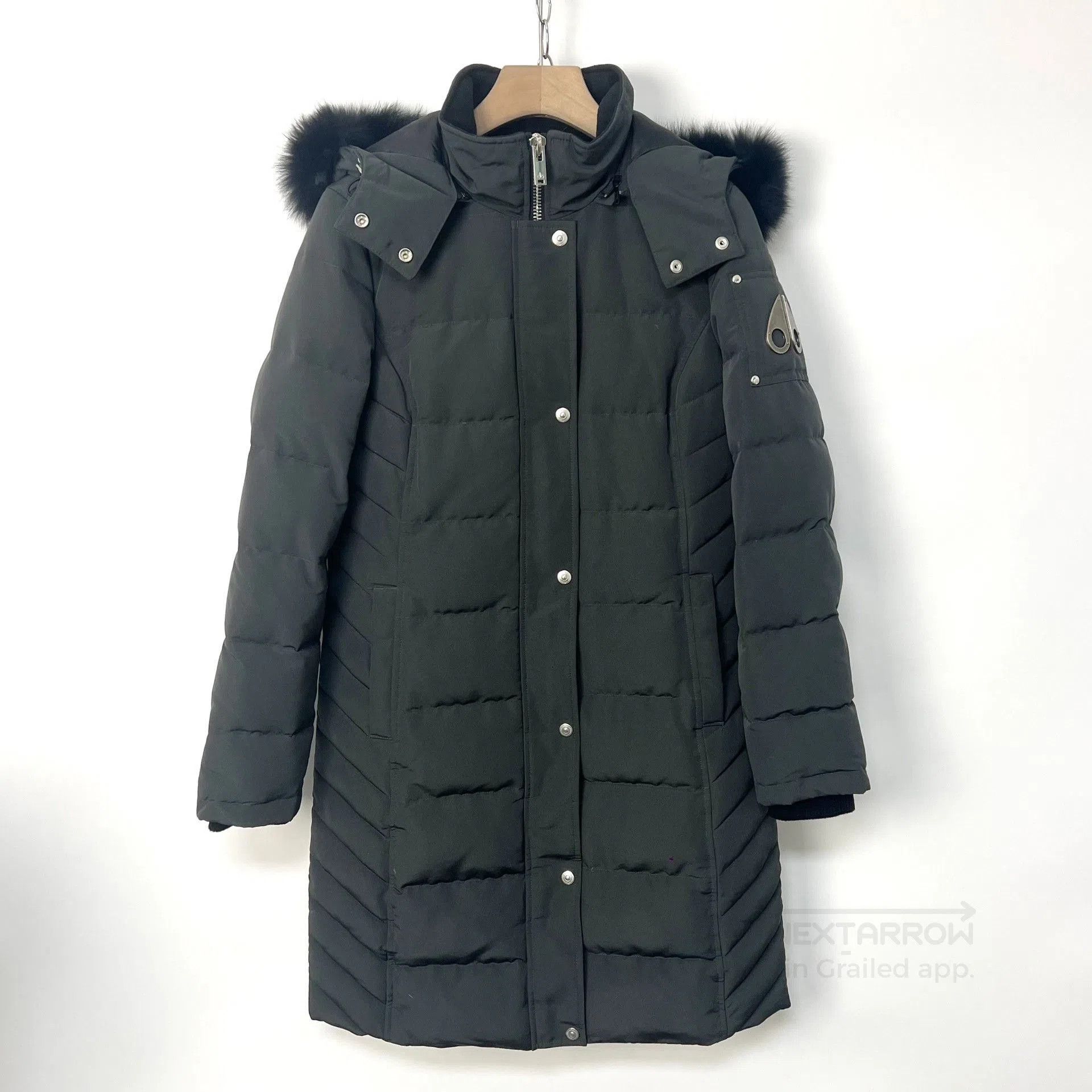 Moose Knuckles Moose Knuckles Black Long Fur Collar Down Jacket. Size US M / EU 48-50 / 2 - 1 Thumbnail