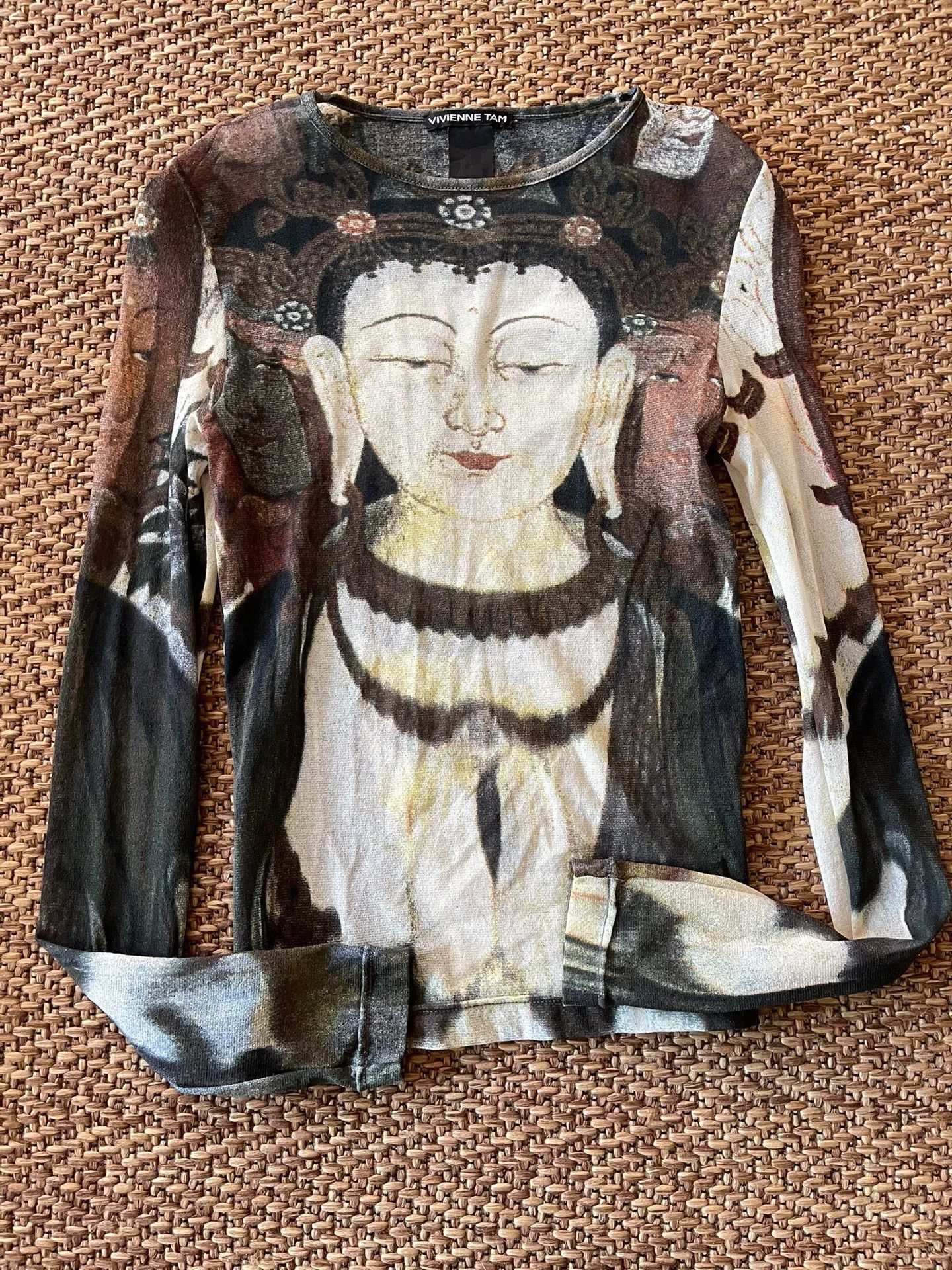 Vivienne Tam Vivienne Tam Buddha Long Sleeve Top US 0 Size XS / US 0-2 / IT 36-38 - 3 Thumbnail