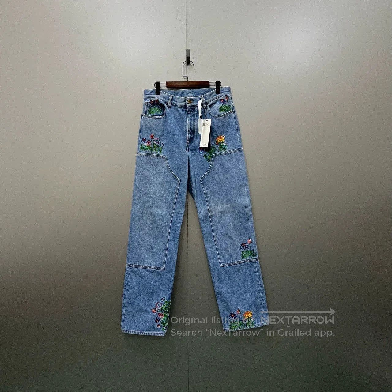 Louis Vuitton louis vuitton floral embroidered denim pants. Size 31" - 1 Thumbnail