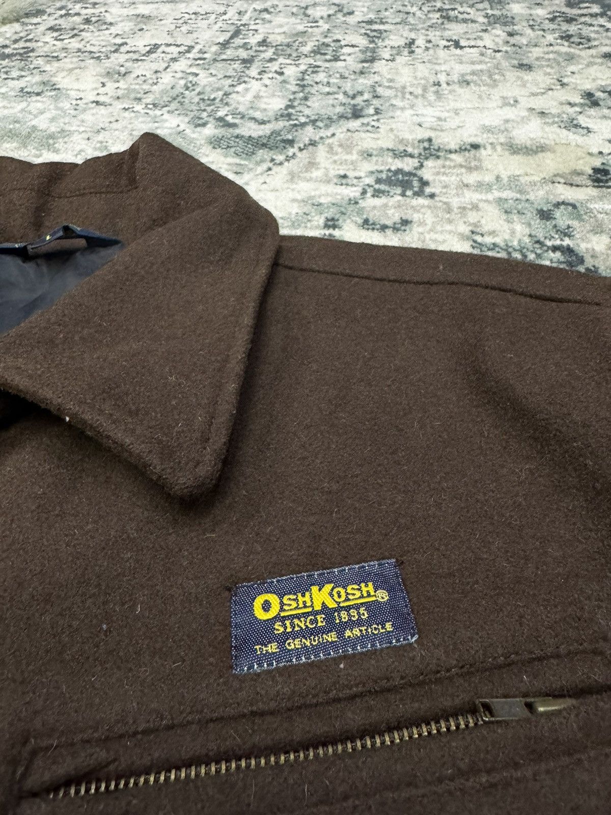 Oshkosh × Vintage VINTAGE OSKOSH CLASSIC B'GOSH WOOL ZIPPER JACKET Size US L / EU 52-54 / 3 - 6 Thumbnail