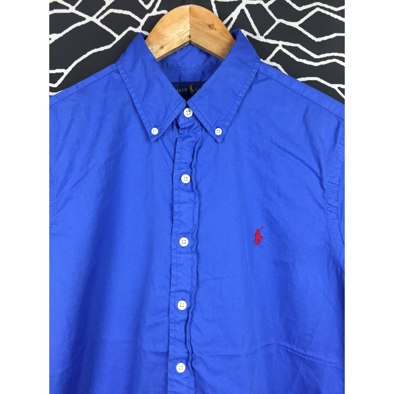 Ralph Lauren × Vintage Vtg Ralph Lauren Feather Weight Twill Button Up Shirt Size US M / EU 48-50 / 2 - 3 Thumbnail