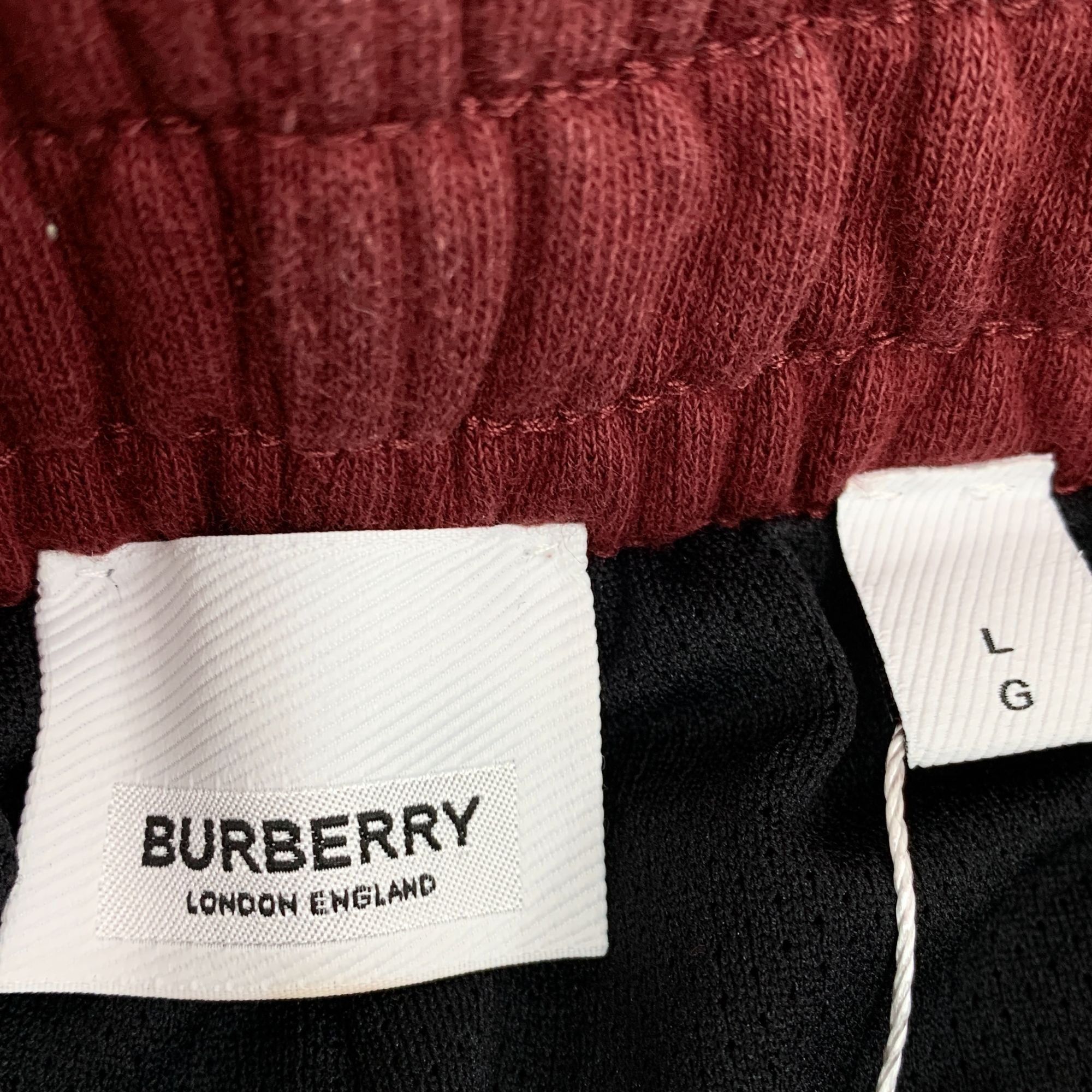 Burberry Burberry Red Side Logo Cotton Drawstring Casual Shorts Size Size 27" / US 4 / IT 40 - 3 Thumbnail