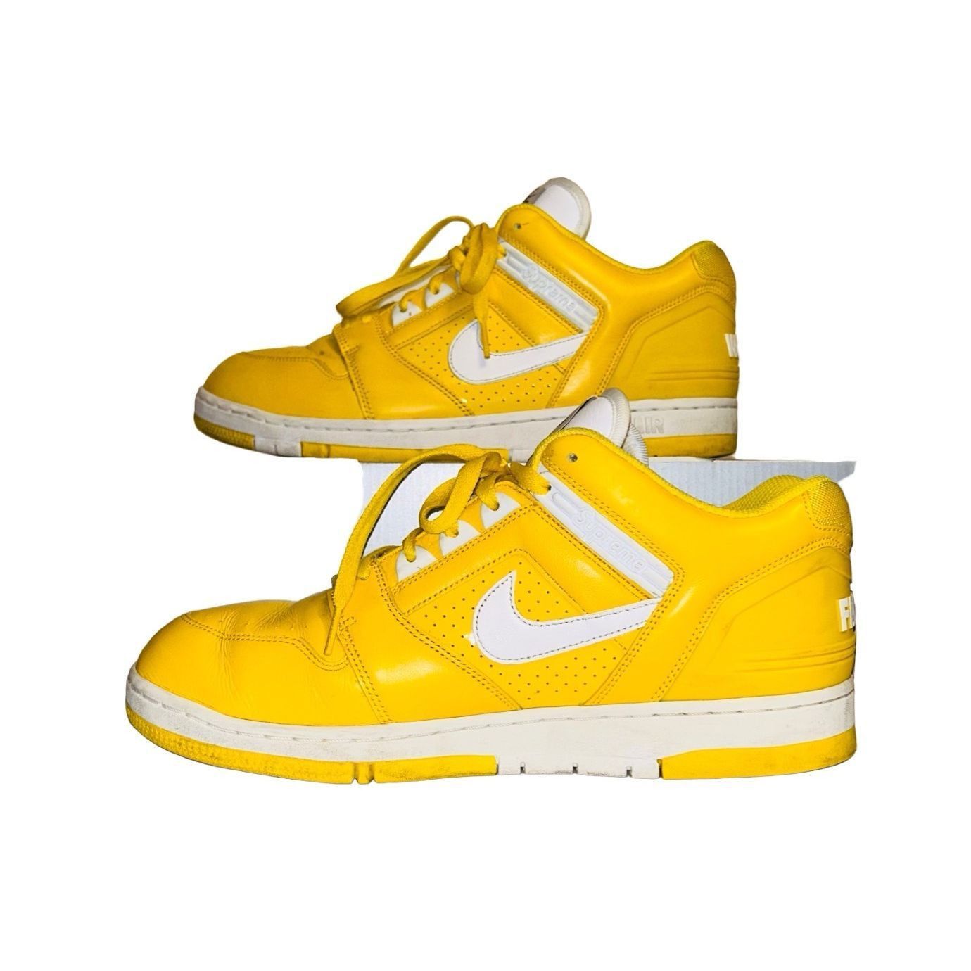 image of Nike Air Force 2 X Supreme Yellow 2017- Size 12 Shoes, Men's