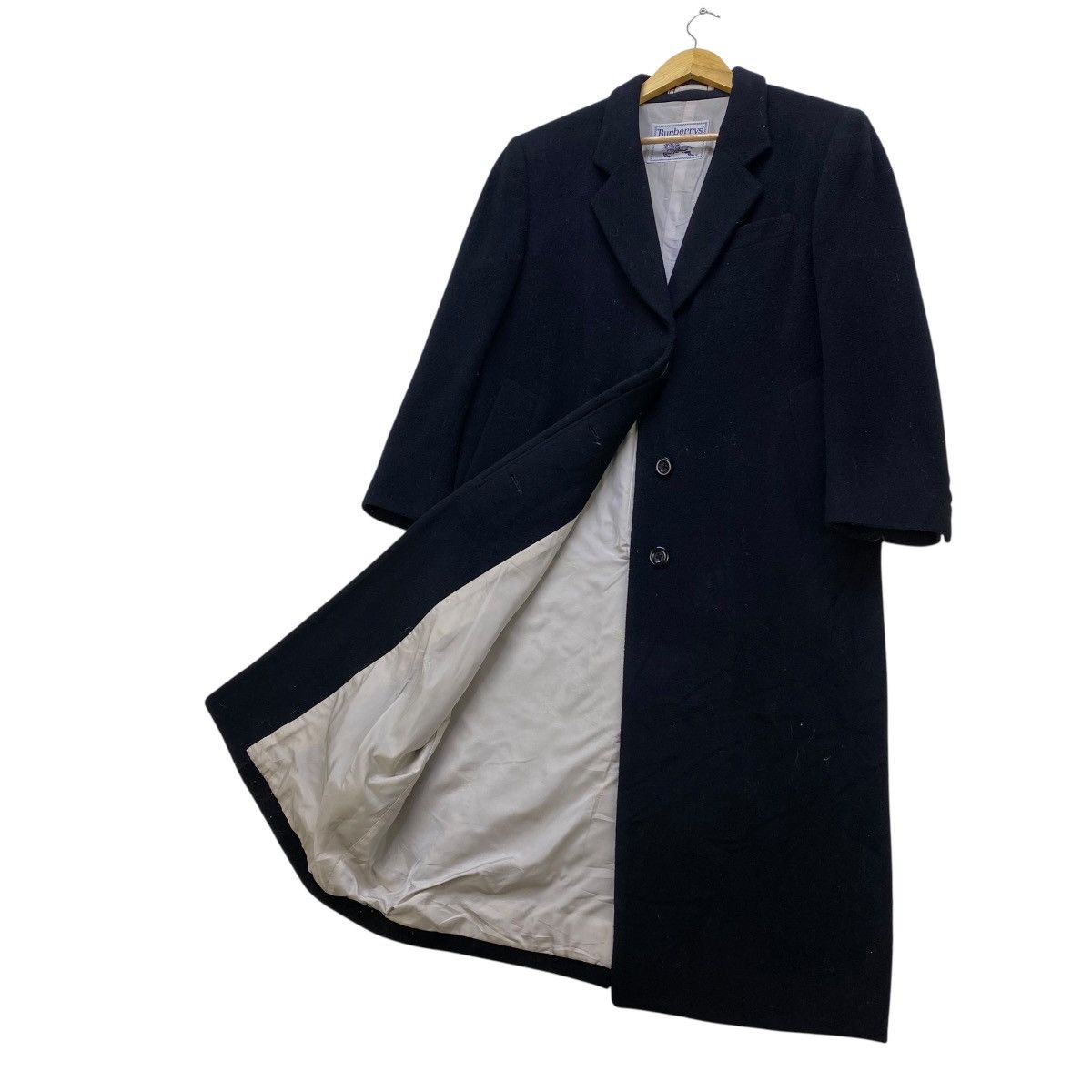 Burberry 🔥Vintage Burberrys Long Coat Wool and Cashmere Jacket Size M / US 6-8 / IT 42-44 - 5 Thumbnail