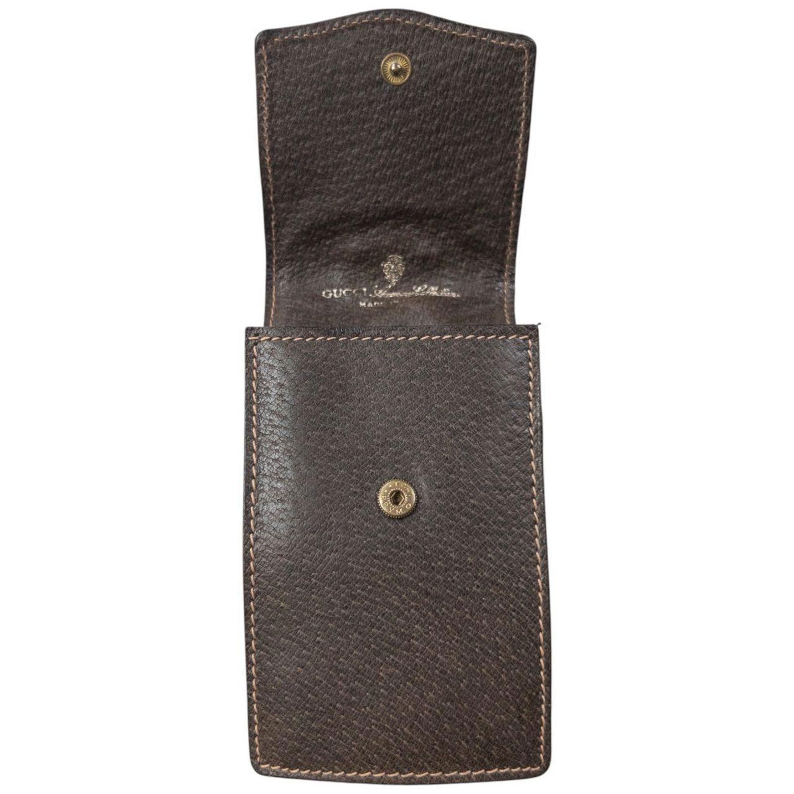 Gucci Vintage 80s Gucci Monogram Leather Cigarette Case Size ONE SIZE - 4 Thumbnail