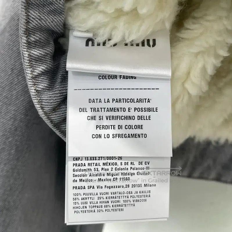 Miu Miu Miu Miu Winter Gray Nylon Jacket with Logo . Size XXS / US 00 / IT 34 - 7 Thumbnail