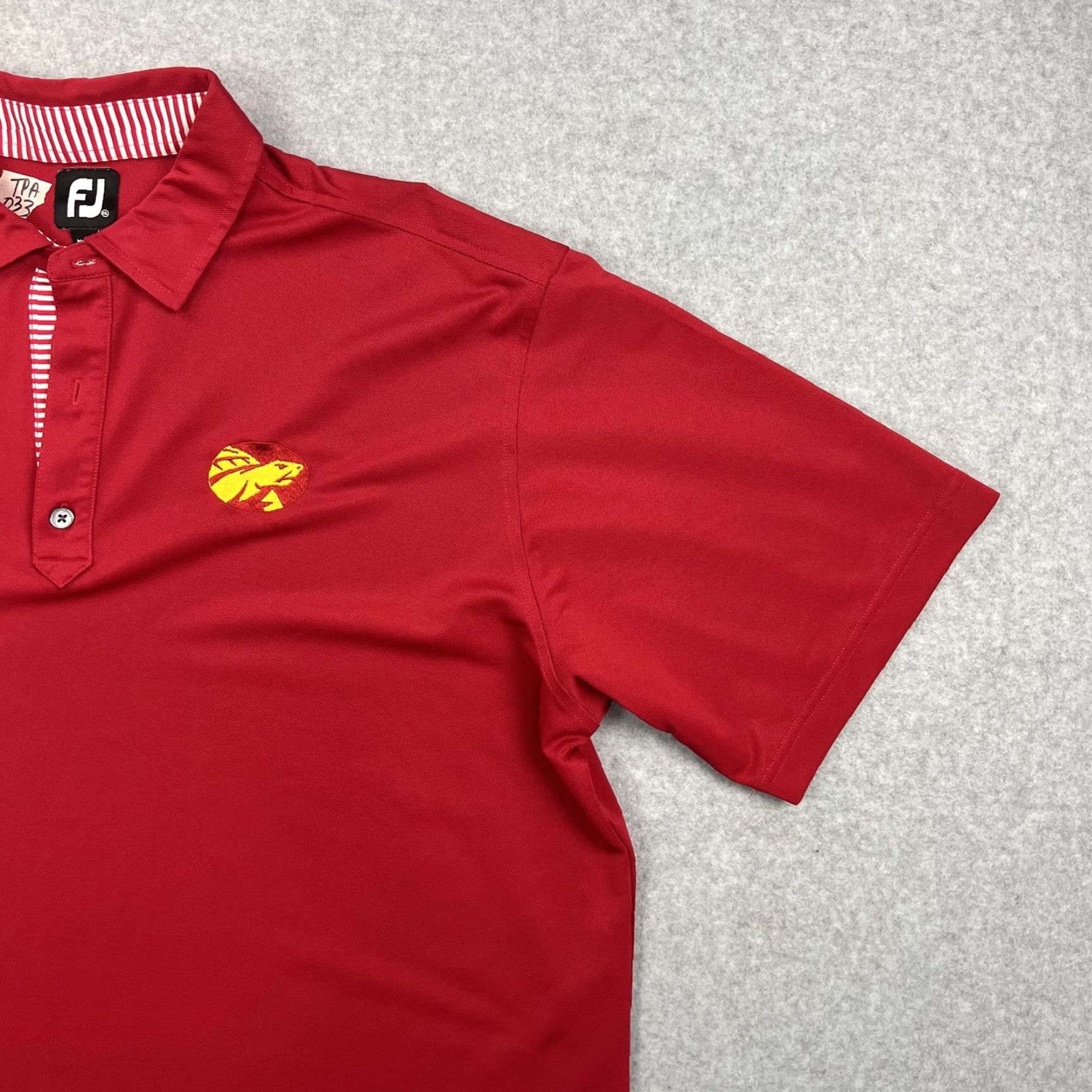 Footjoy FootJoy Polo Shirt Mens 2XL Red Golf Embroidered Turtle Performance FJ Size US XXL / EU 58 / 5 - 7 Thumbnail