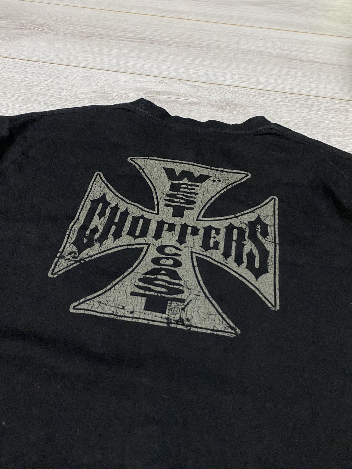 West Coast Choppers West Coast Choppers moto big logo cross t shirt Size US L / EU 52-54 / 3 - 7 Thumbnail