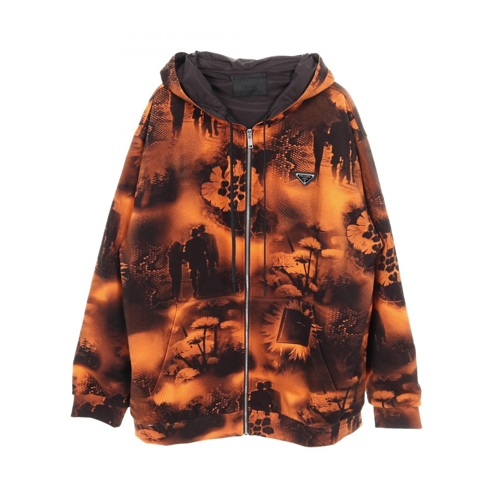 Prada Prada PRADA Re-Nylon Cotton Hoodie Textile Sweatshirts & Hoodies DUTY FREE for USA Size ONE SIZE - 1 Thumbnail