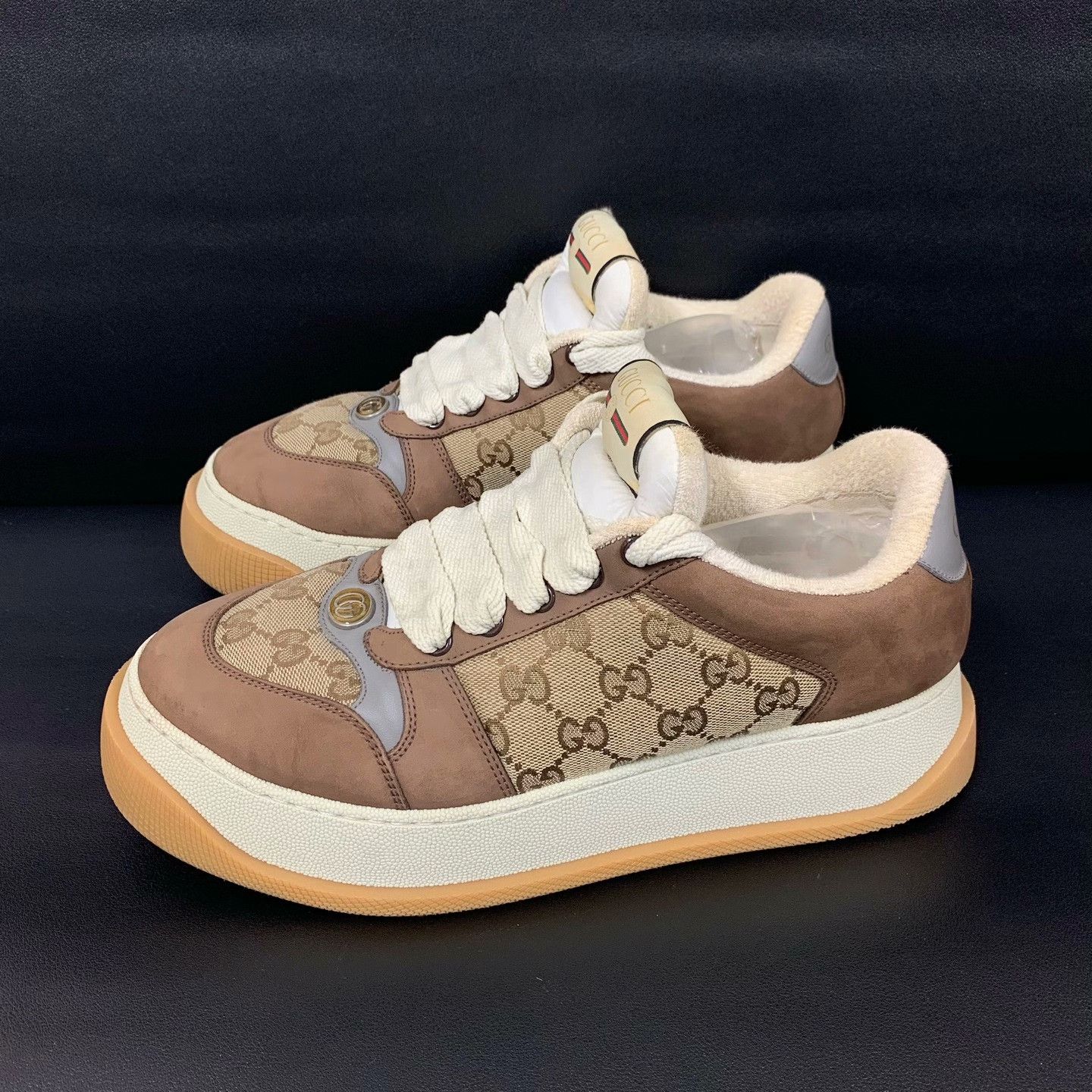 Gucci Gucci Brown Lowtop Sneakers 41 Men Size US 8.5 / EU 41-42 - 1 Thumbnail