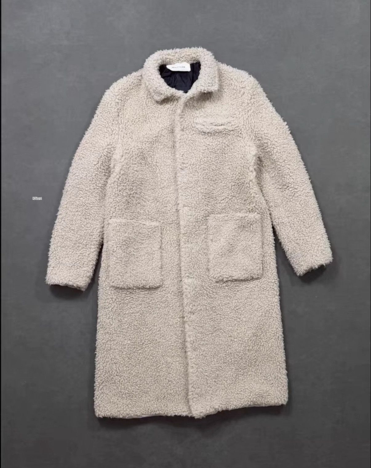 1017 ALYX 9SM White Long Sherpa Coat - Size M Size US M / EU 48-50 / 2 - 1 Thumbnail