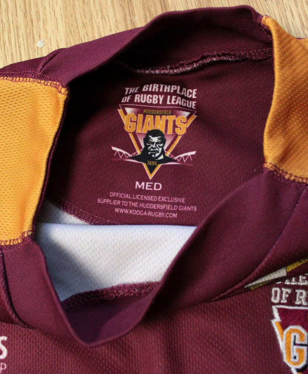 Vintage 🔥 Huddersfield Giants KooGa Rugby England Jersey T Shirt Size US M / EU 48-50 / 2 - 3 Thumbnail