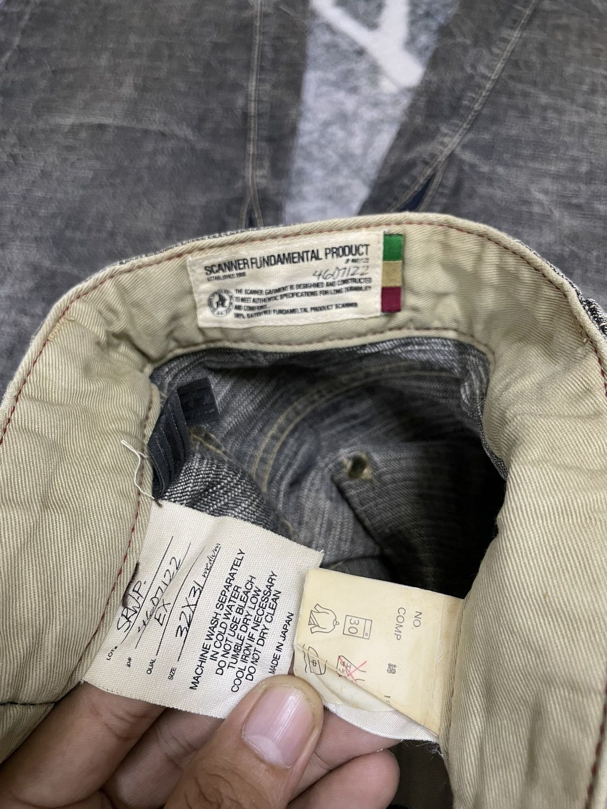 Japanese Brand × Vintage SCANNER FUNDAMETAL PRODUCT REBUILT KAPITAL DENIM Size US 34 / EU 50 - 9 Thumbnail