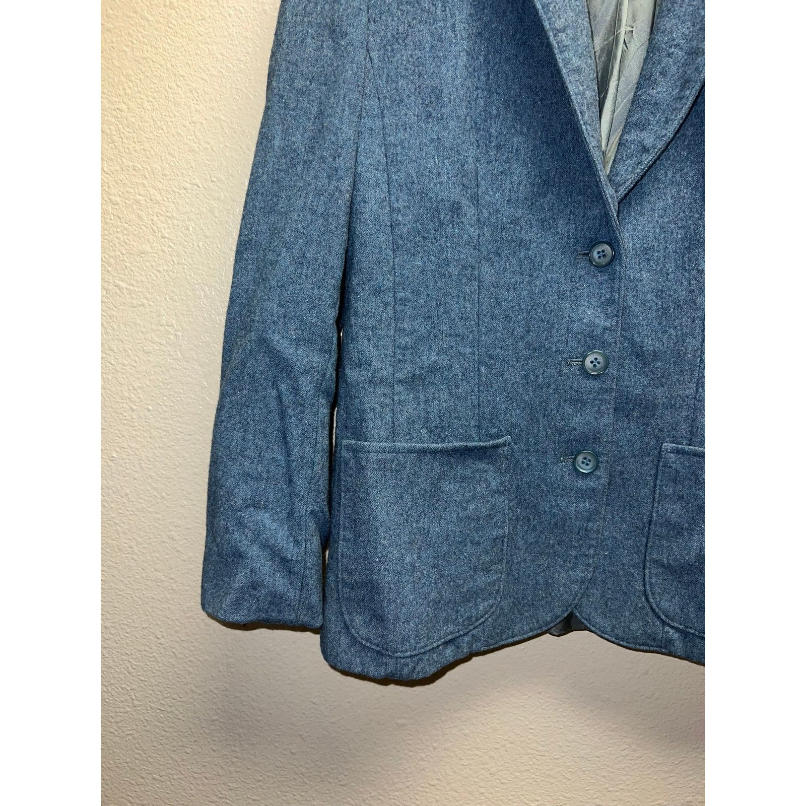 Pendleton Vintage Pendleton Blue Blazer Jacket 1970s 70s Women Medium Size M / US 6-8 / IT 42-44 - 5 Thumbnail