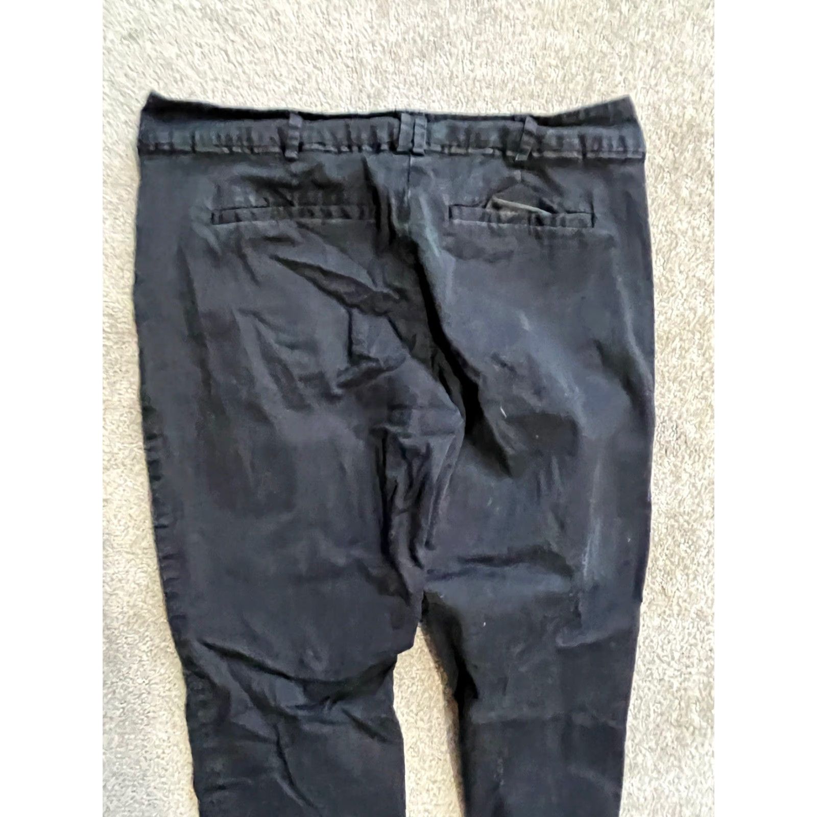 Vintage NEW YORK & COMPANY Stretch Women’s Size 6 Black Capri Flat Front Womens Size US 6 / IT 36 - 4 Thumbnail