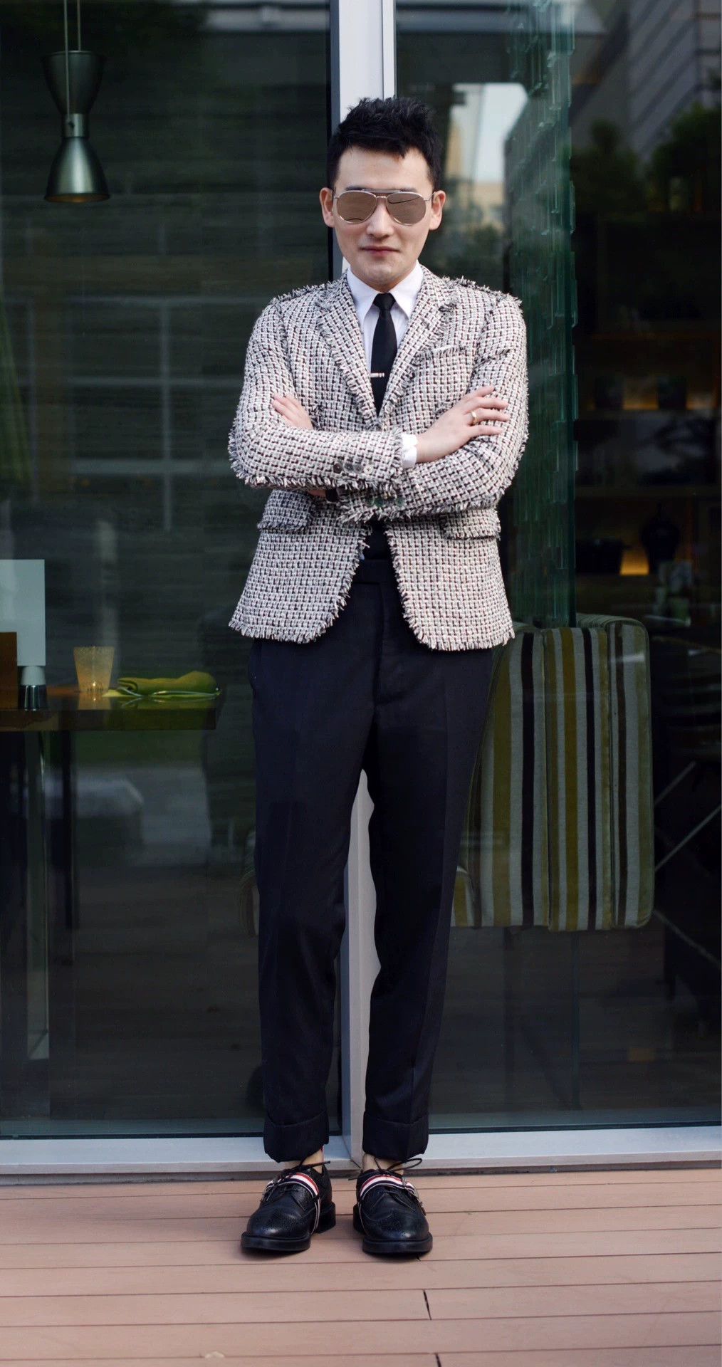 Thom Browne Thom Browne Runway Frayed Slim Suit Chanel-esque S1/S2 Size US S / EU 44-46 / 1 - 9 Thumbnail