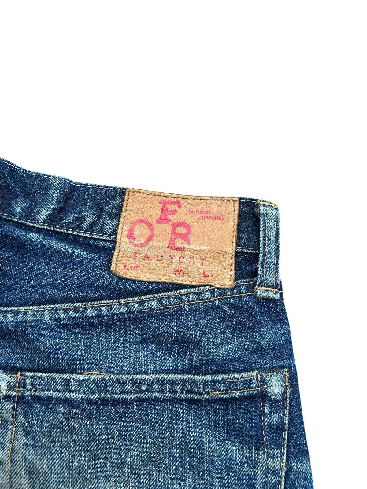 FOB Factory × Japanese Brand × Kapital Vintage Fob Factory Selvedge Distressed Japanese Denim Jeans Size US 30 / EU 46 - 3 Thumbnail