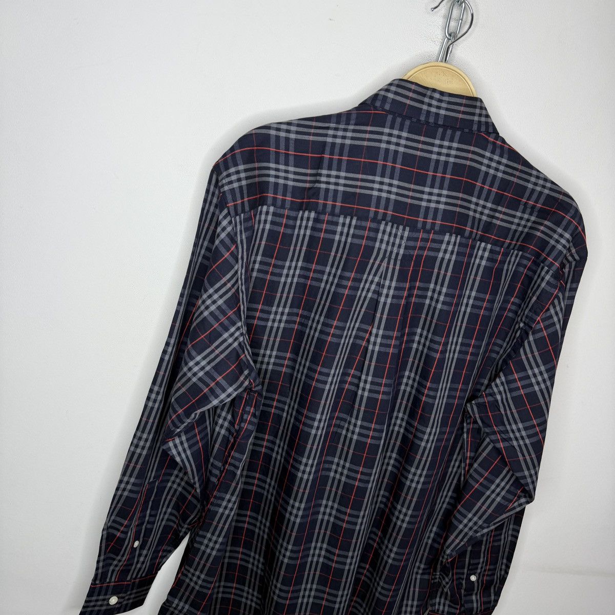 Burberry Burberry Nova Check Navy Checkered Shirt Button Up BRAND NEW Size US M / EU 48-50 / 2 - 14 Thumbnail