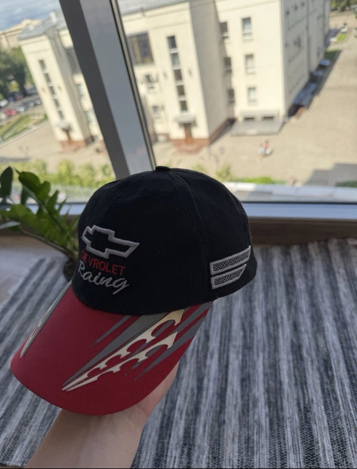 Chevrolet CHEVROLET RACING VINTAGE CAP HAT SNAP BACK BLACK-RED Size ONE SIZE - 2 Thumbnail