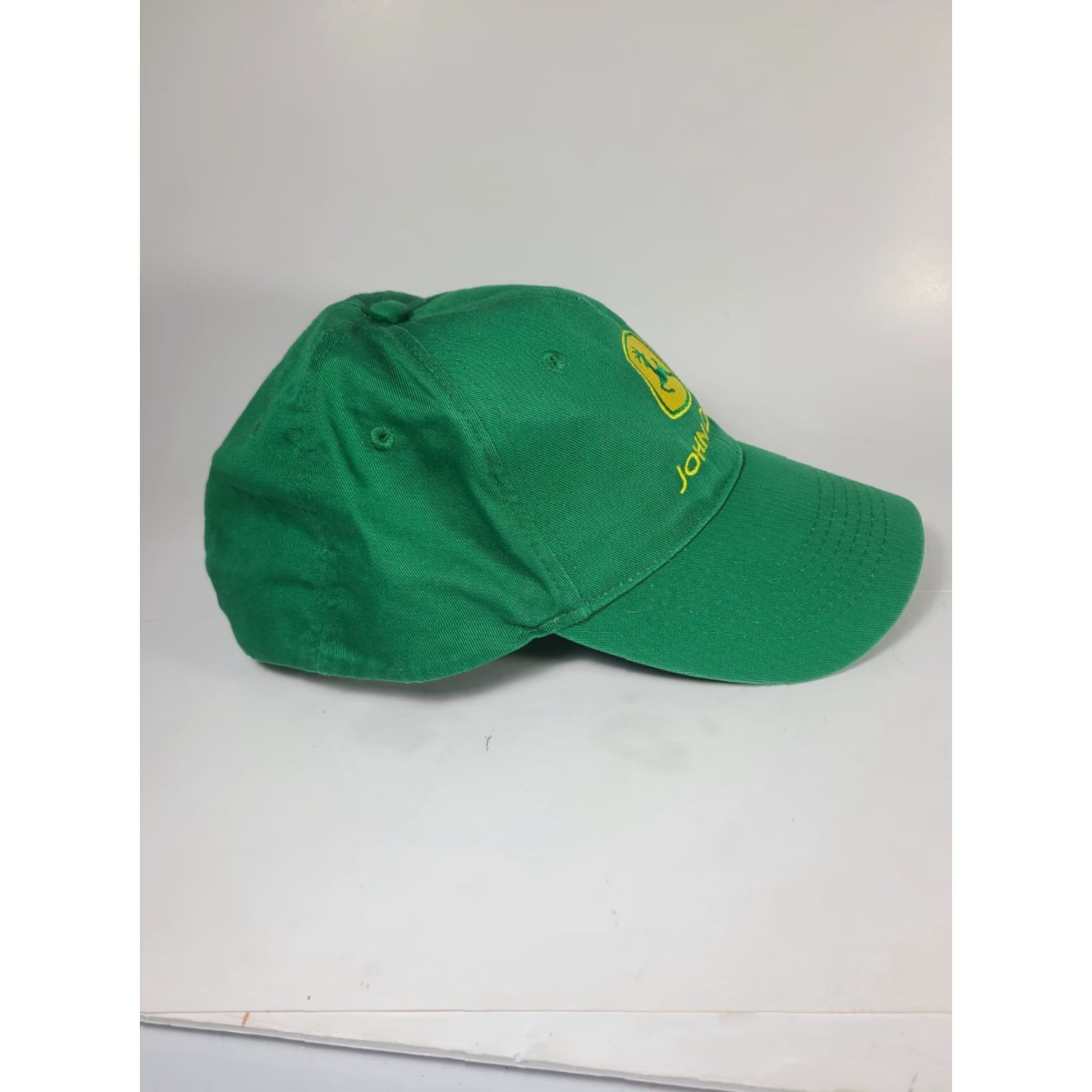 John Deere VINTAGE John Deere Baseball Cap Hat Snapback Green Yellow Farming Agriculture Machinery Mens Twill Cotton Adjustable Size ONE SIZE - 4 Thumbnail