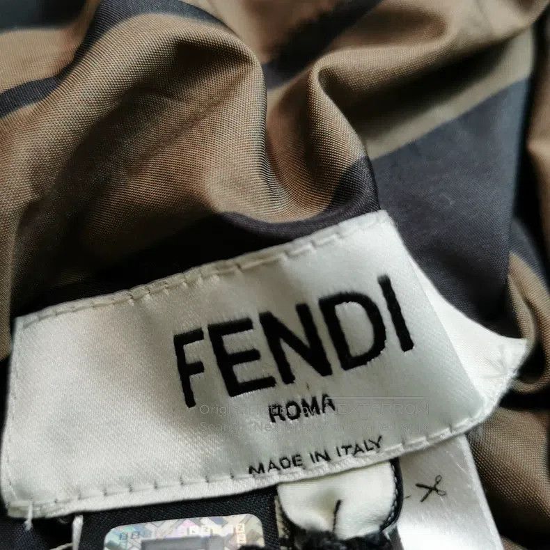 Fendi Fendi Dark Pattern Monogram Embossed Reversible Down Jacke Size S / US 4 / IT 40 - 9 Thumbnail