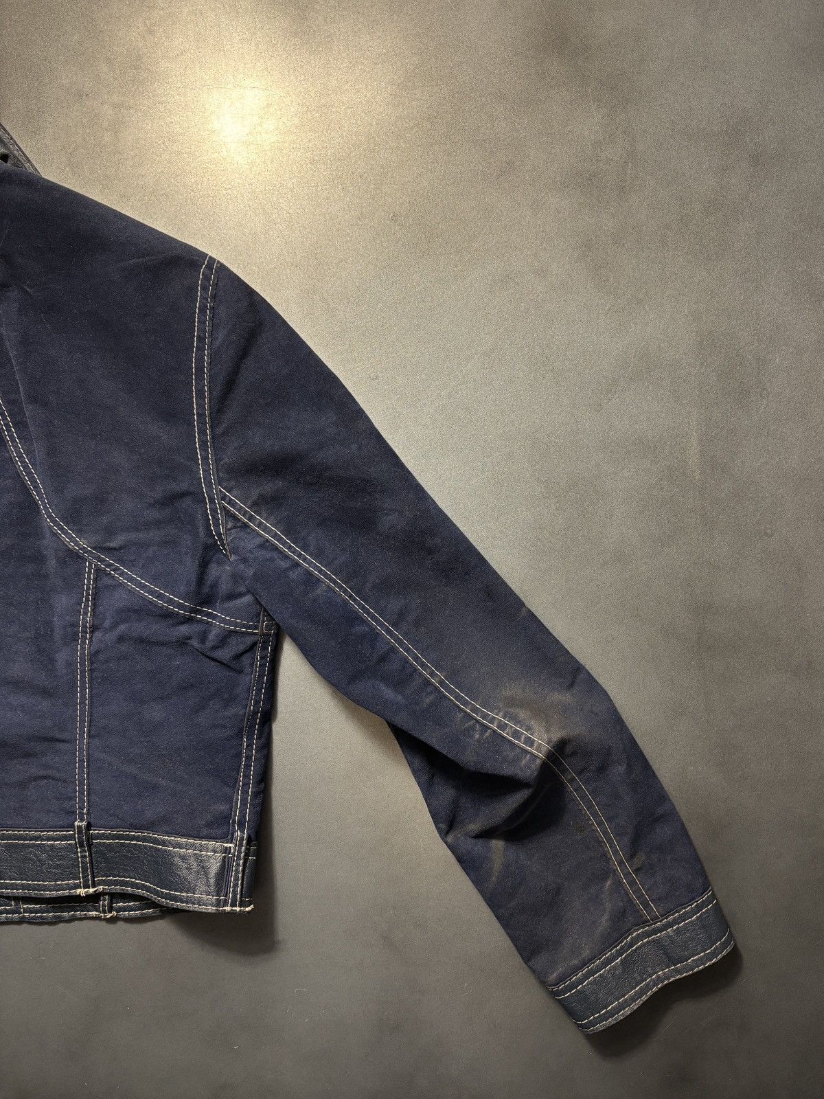 Vintage True Vintage Ricky Jacket Reversible Crop Two Tone Trucker Size US XS / EU 42 / 0 - 18 Thumbnail