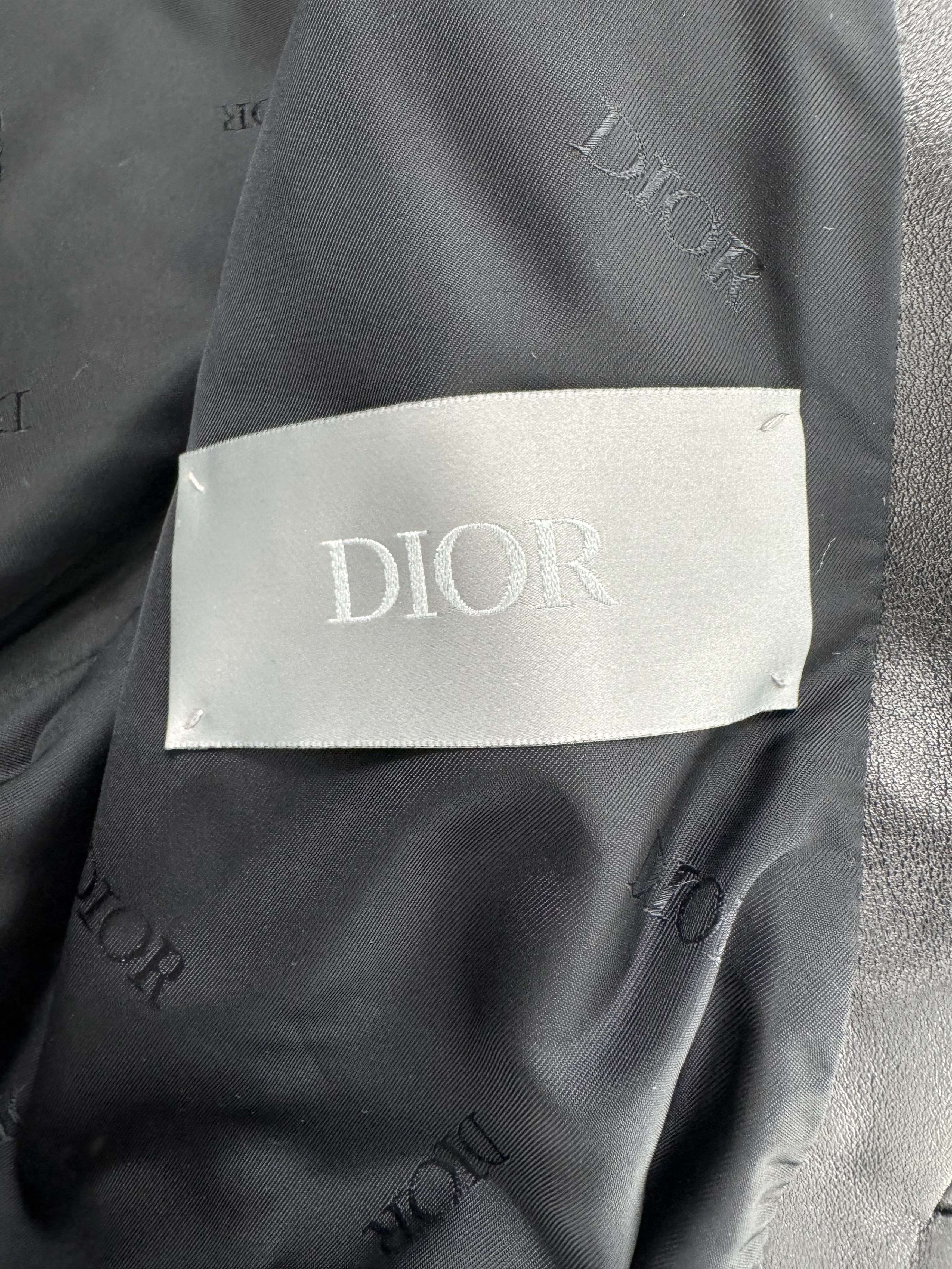 Dior Dior - Saddle D Pocket Biker Jacket In Black Calf Leather S Size US S / EU 44-46 / 1 - 4 Thumbnail