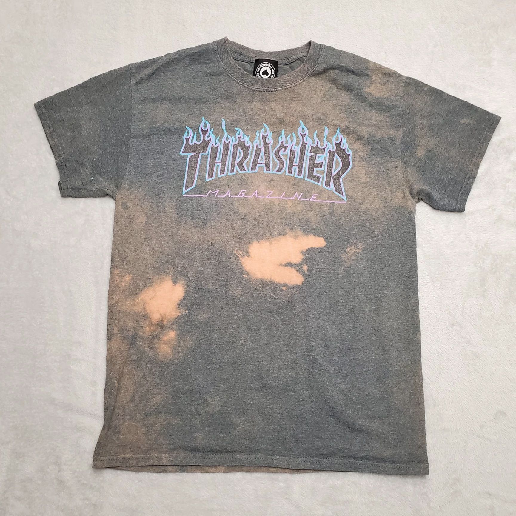 Thrasher Thrasher Shirt Men M Green Tie Dye Bleach Crewneck Short Sleeve Skate Board Size US M / EU 48-50 / 2 - 2 Thumbnail