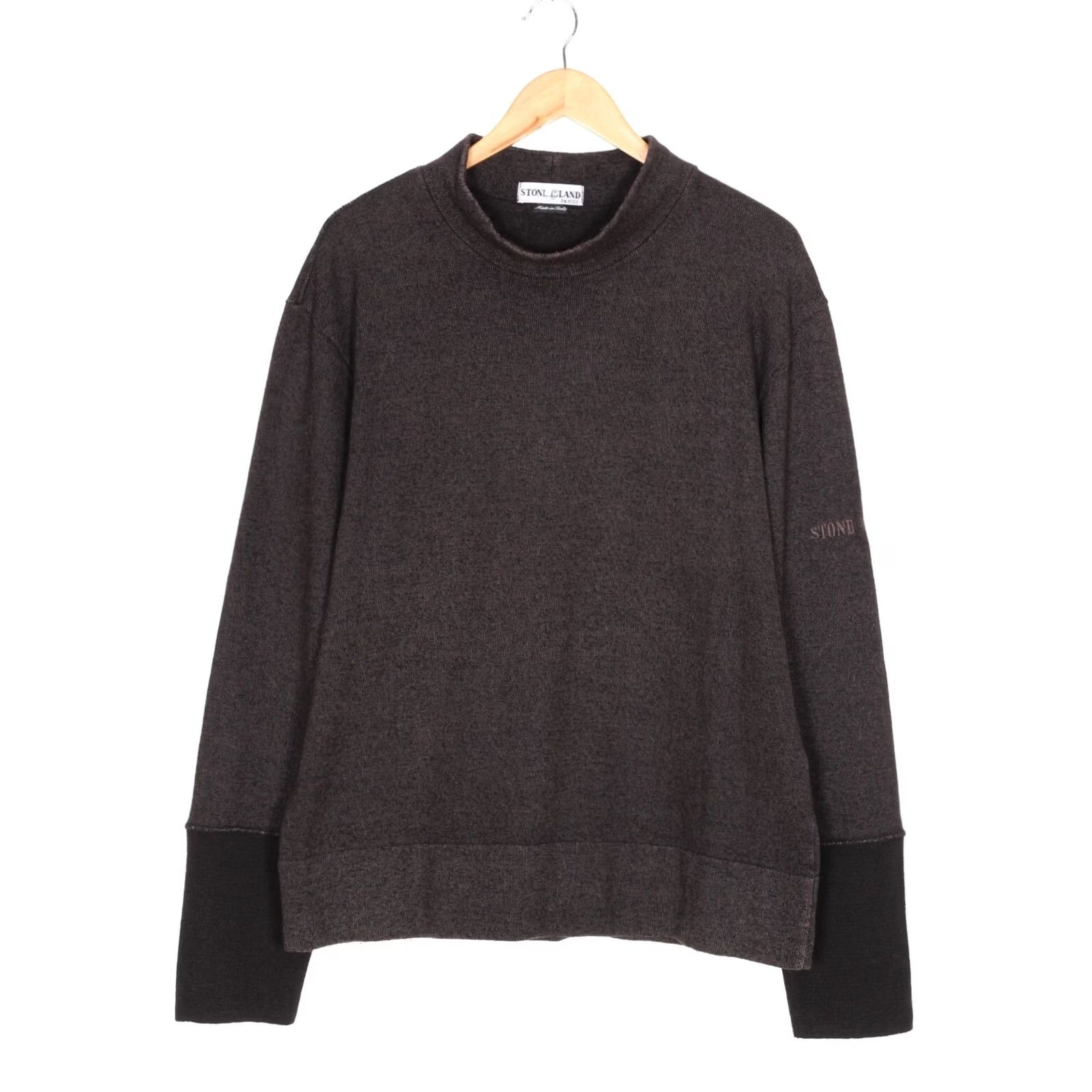 Stone Island STONE ISLAND Wool Jumper Sweater Men L Embroidered Logo Brown Classic Knitwear Pullover Vintage UK length 26" העוב Size US L / EU 52-54 / 3 - 2 Thumbnail
