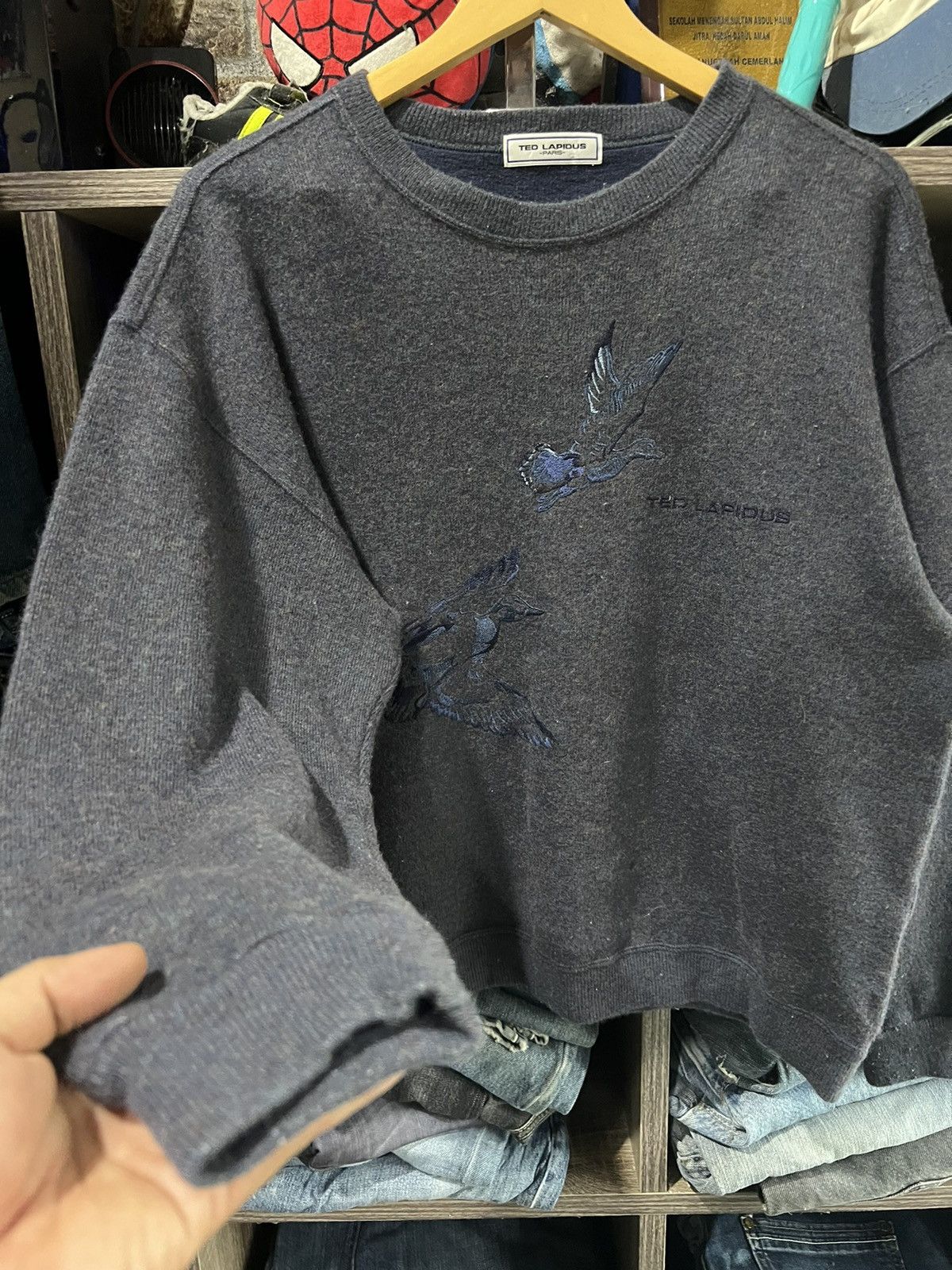 TED LAPIDUS 🔥Vintage Ted Lapidus Flying Birds Embroidery Sweatshirt Size US M / EU 48-50 / 2 - 10 Thumbnail