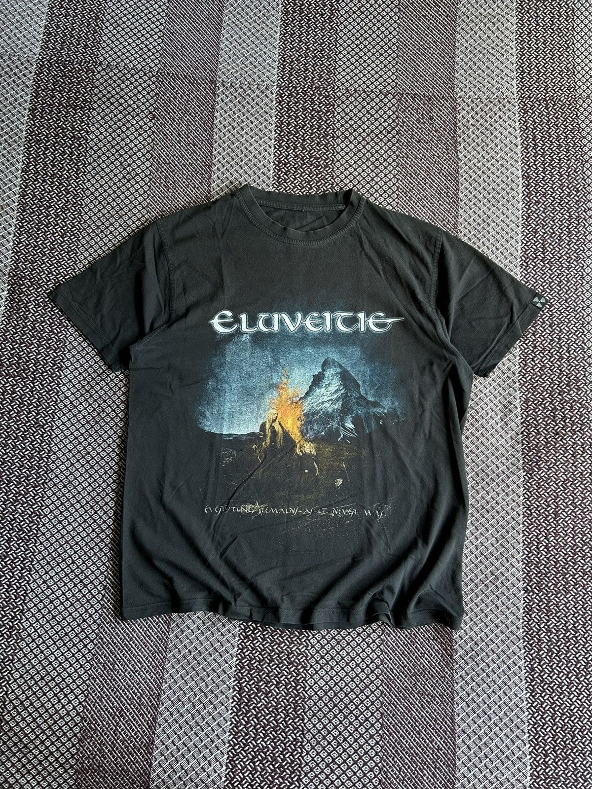 Band Tees × Vintage Vintage Eluveitie Graphic Print Merch T-Shirt Poem Y2K Style Size US L / EU 52-54 / 3 - 1 Thumbnail
