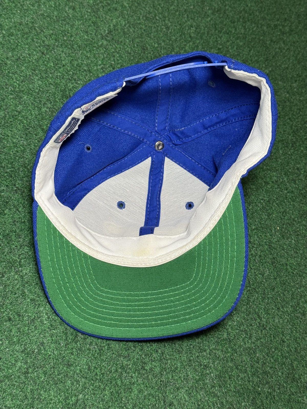 Sports Specialties Vintage 80s Seattle Seahawks Script SnapBack Hat Cap Size ONE SIZE - 5 Thumbnail