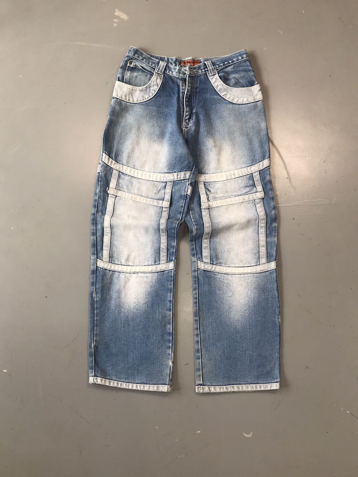 Vintage Crazy vintage big pocket Rengaofei denim Size US 30 / EU 46 - 1 Thumbnail