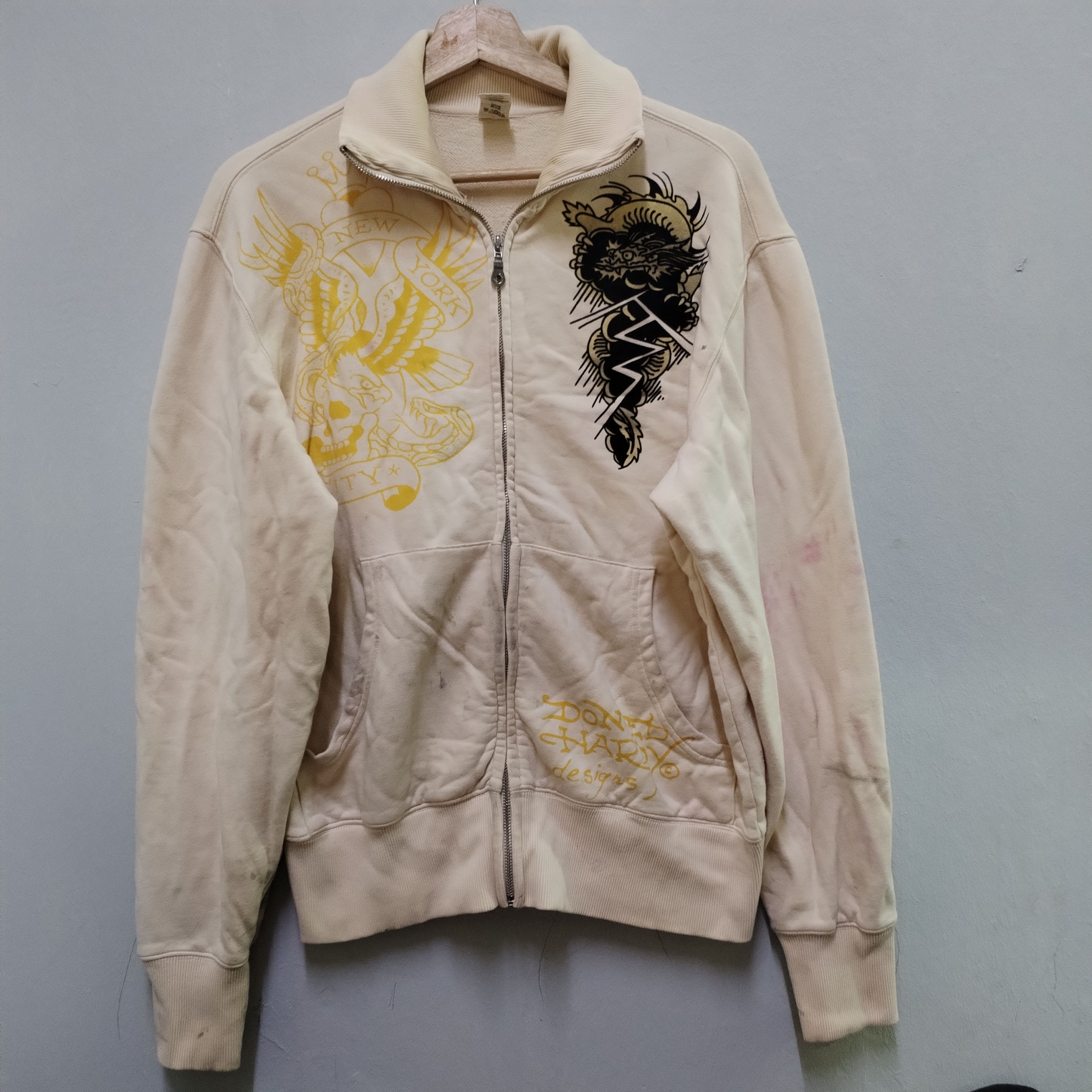 Vintage Thrashed Sun Faded Ed hardy Distressed Grunge Band Size US M / EU 48-50 / 2 - 1 Thumbnail