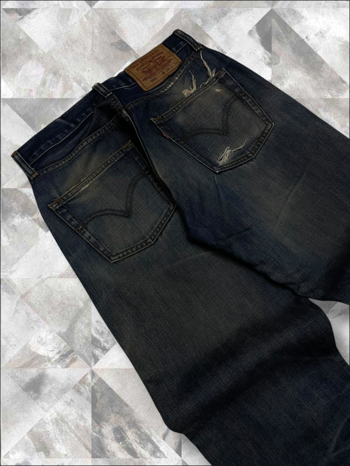 Levi's Vintage Clothing Vintage 1990s Og Designer Levis 509 Distressed Denim Size US 27 - 14 Thumbnail