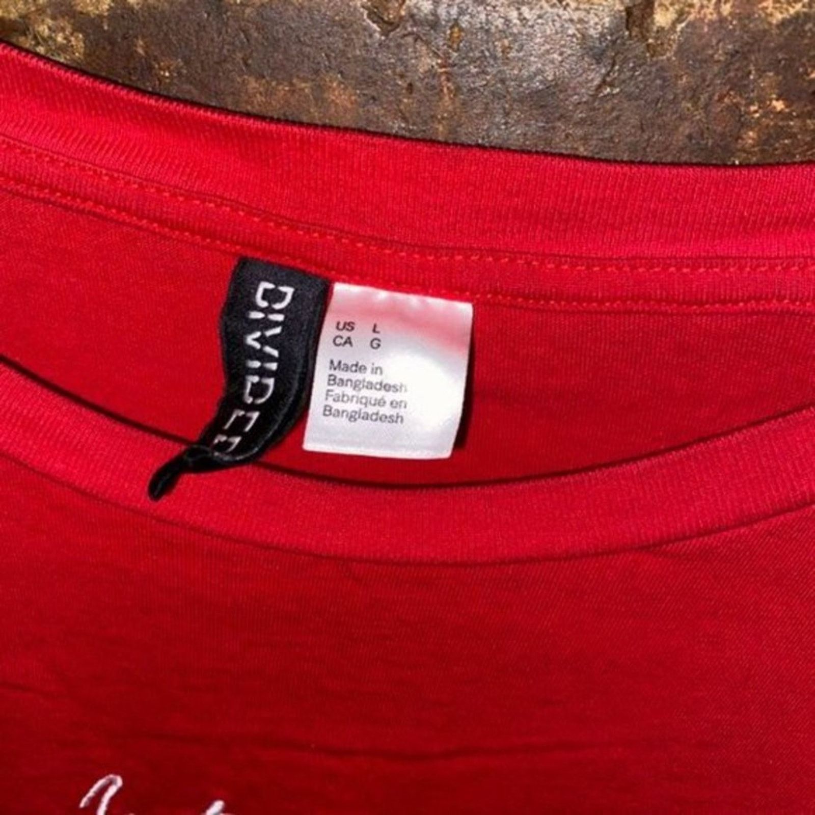 H&M Divided H&M Red Short Sleeve Graphic T-Shirt Size Large Size L / US 10 / IT 46 - 4 Thumbnail