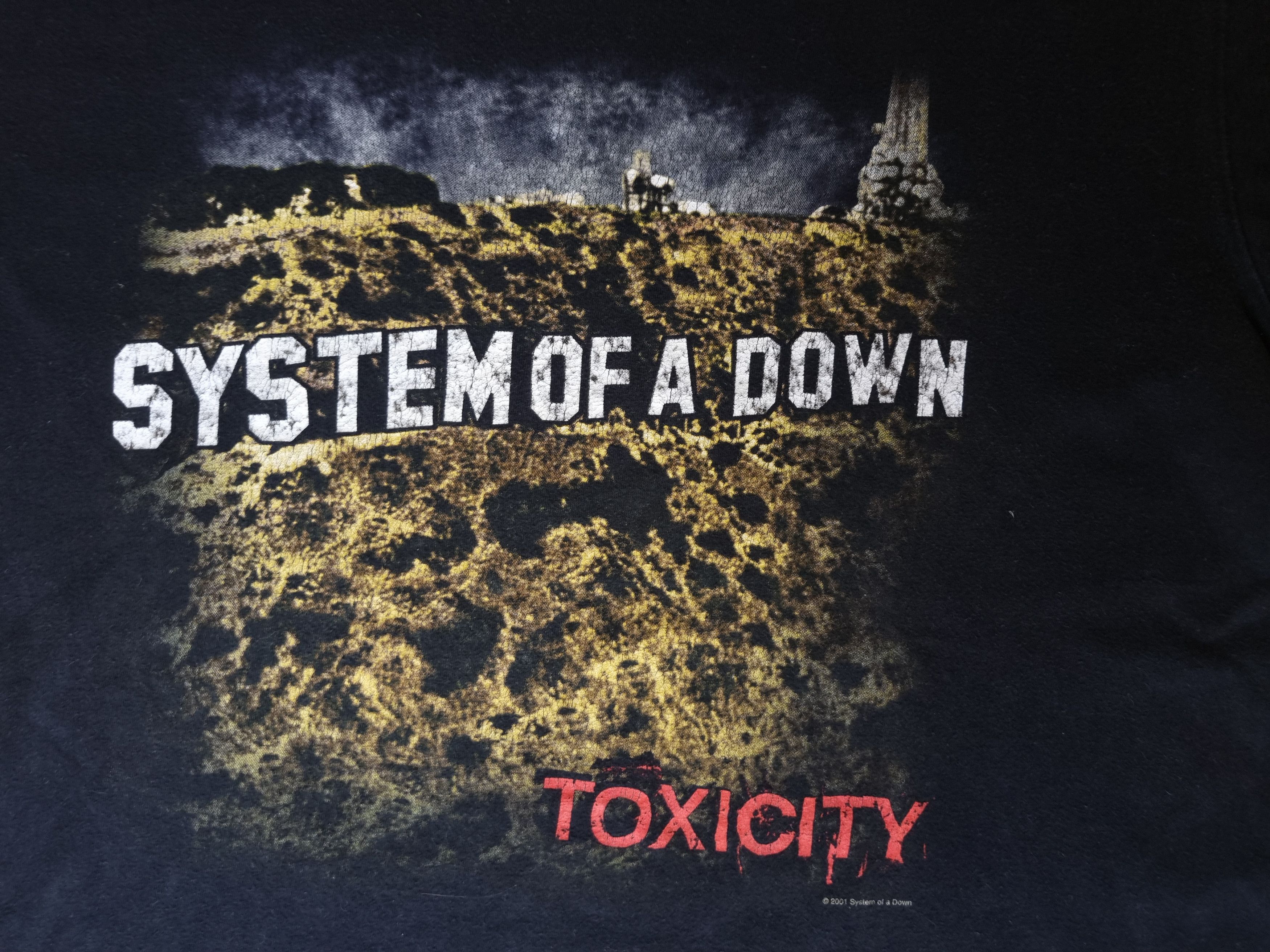 Band Tees Super Rare Vintage 2001 Rock Band "Toxicity" Merch Tee Size US M / EU 48-50 / 2 - 6 Thumbnail