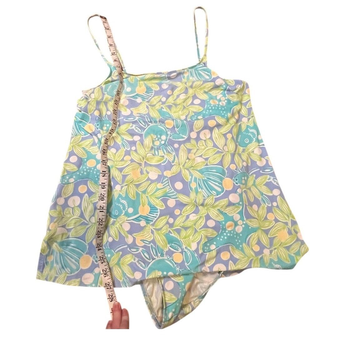 Lilly Pulitzer Lilly Pulitzer Sweet Blue Crabby One Piece Swim Dress Size 8 Size M / US 6-8 / IT 42-44 - 4 Thumbnail