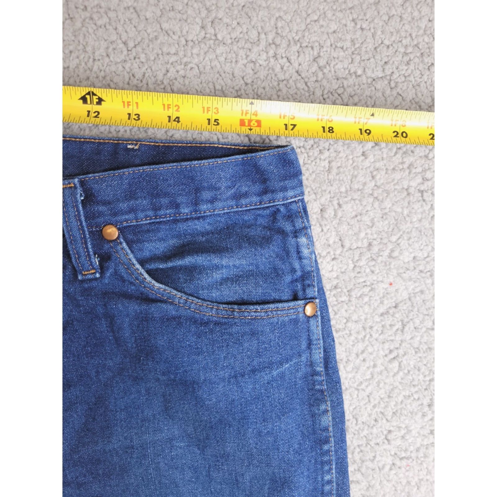 Wrangler Wrangler Jeans Mens 34x29 Blue Cowboy Cut Straight Fit Denim Medium Wash Size US 34 / EU 50 - 7 Thumbnail