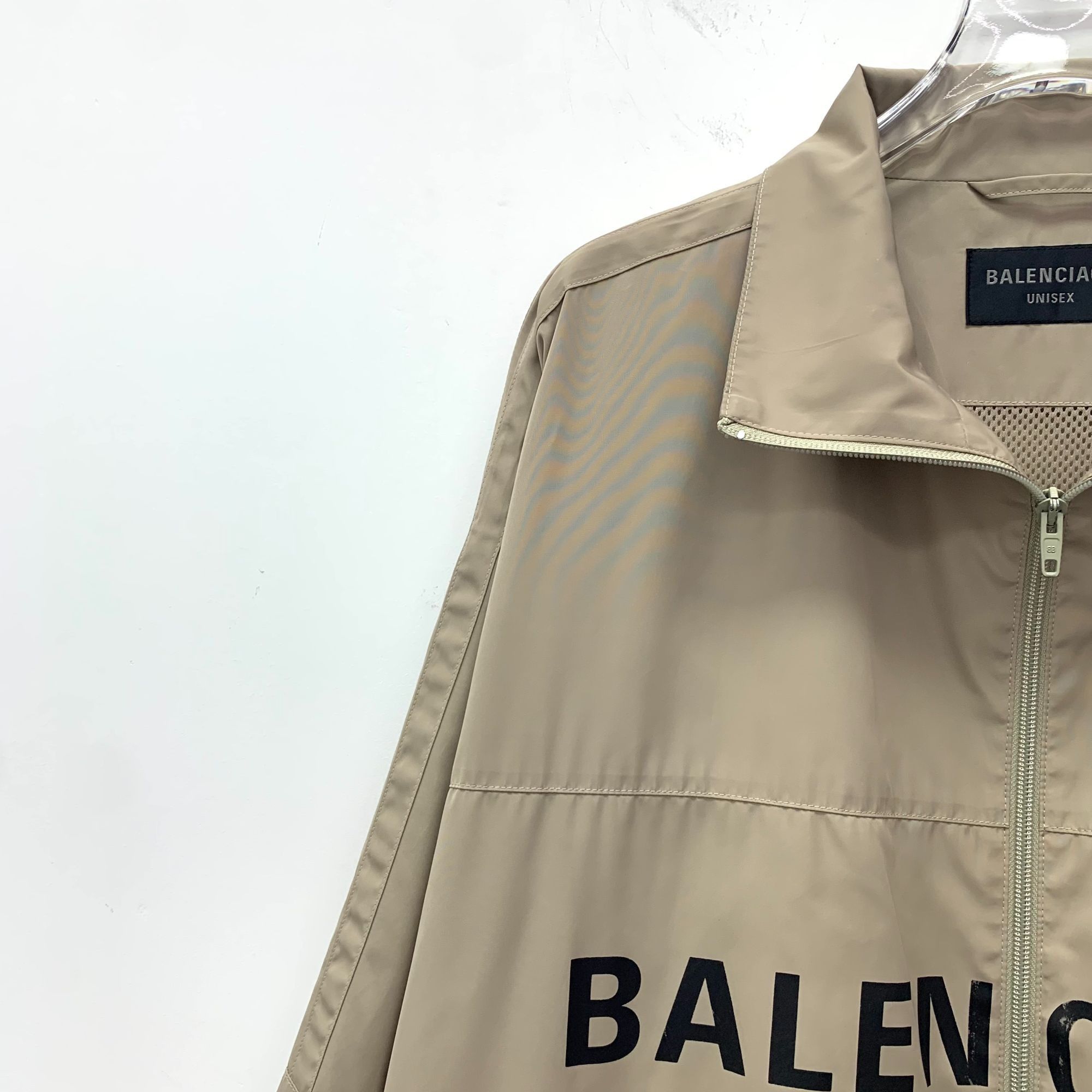 Balenciaga Balenciaga Khaki Logo Print Long-Sleeved Zipper Jacket XXS U Size XXS / US 00 / IT 34 - 7 Thumbnail