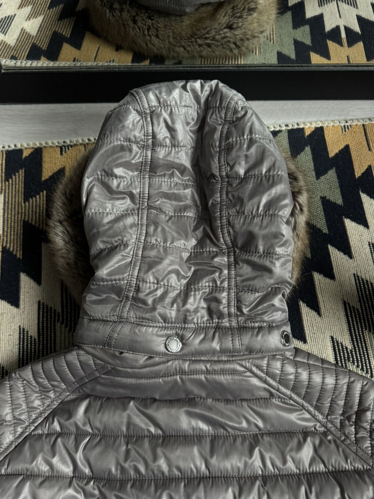 Barbour Barbour International Baffle Quilt Fur Hood Women’s Jacket Size M / US 6-8 / IT 42-44 - 13 Thumbnail