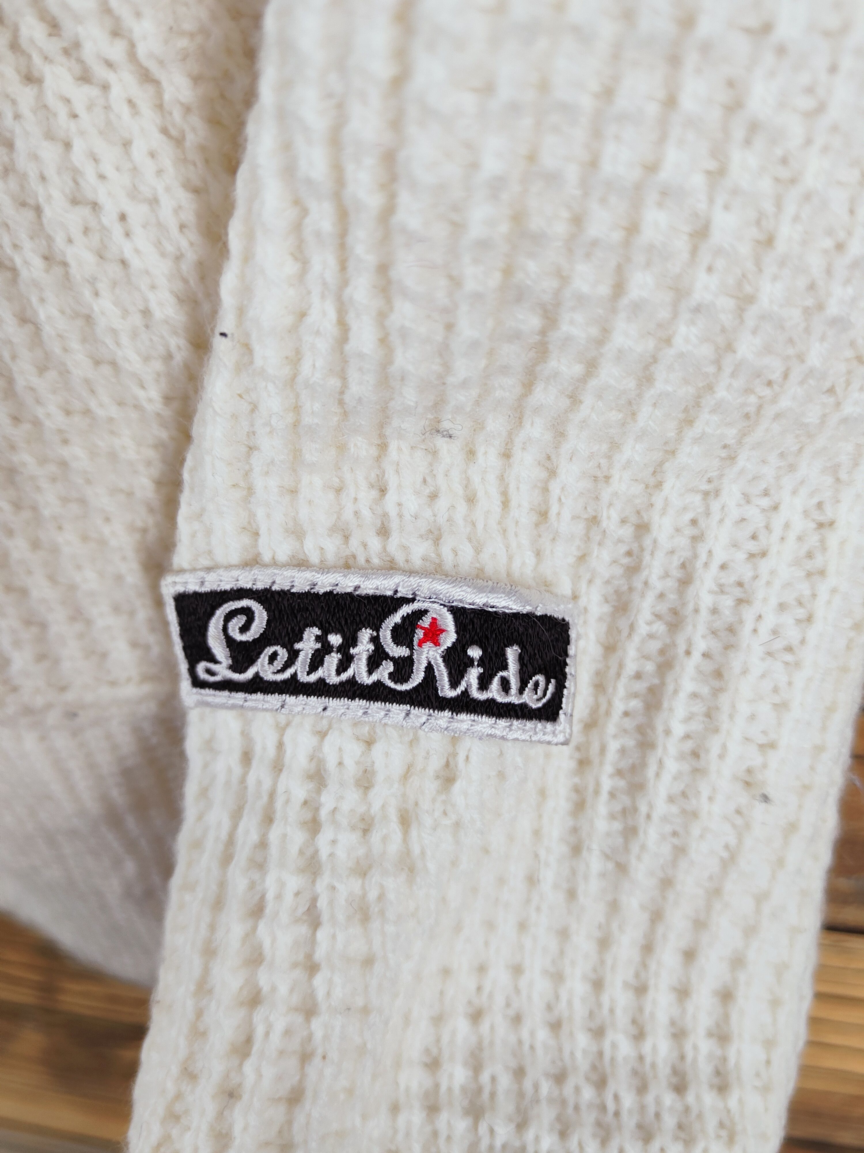 Champion Champion Ivory Letit Ride Knitwear Sweatshirts #W1175 Size US M / EU 48-50 / 2 - 11 Thumbnail